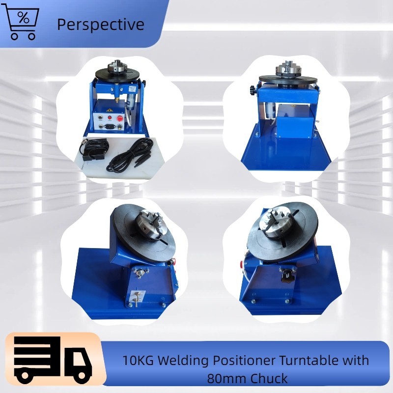 110V Welding Turntable Positioning Machine with 80mm Chuck 10KG