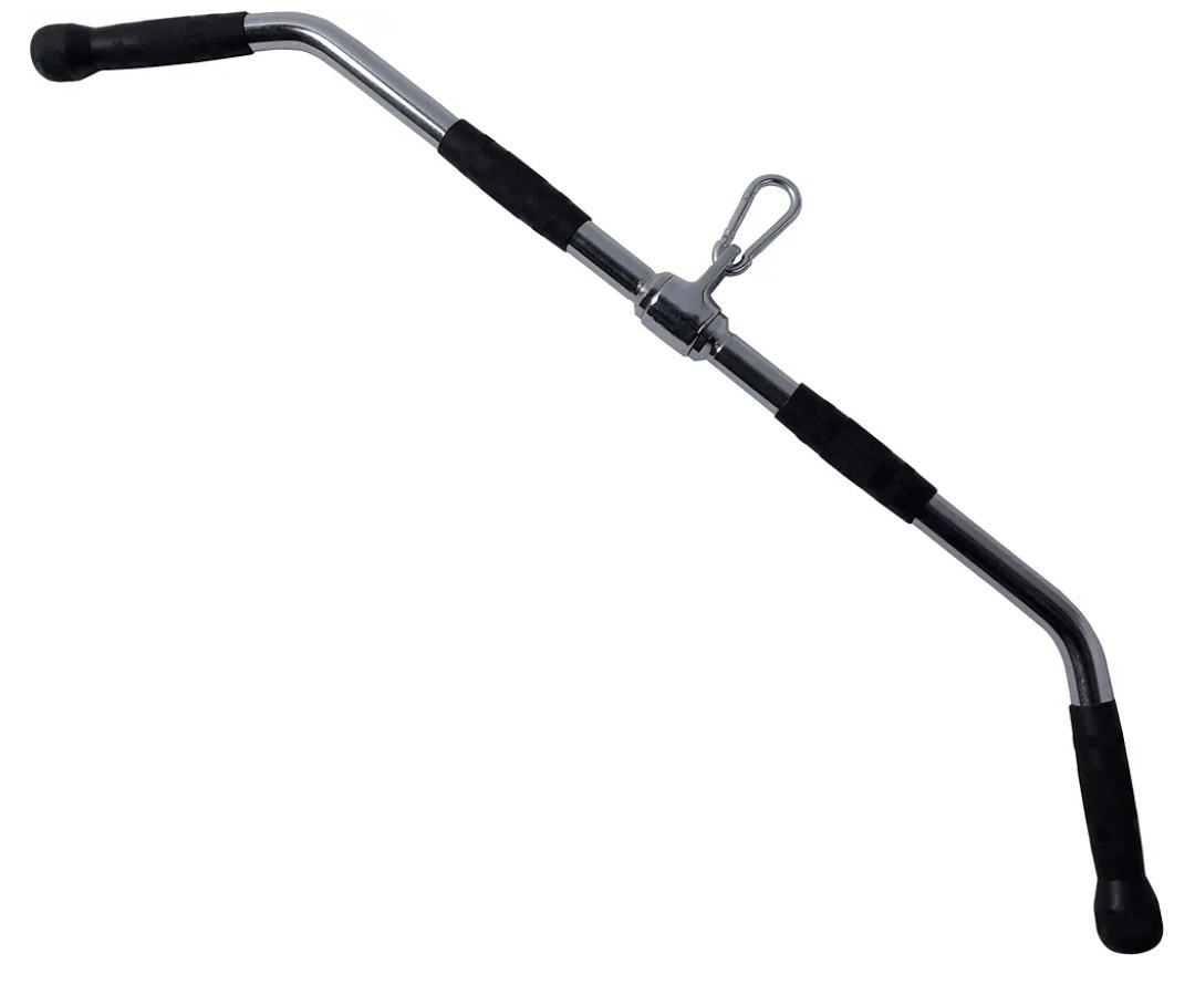 NEW 8.8 Lb LAT Cable Machine Attachment, Curl Pulldown Bar, Full Rotation, Steel