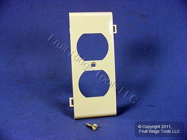 Leviton PSC8-I Ivory 1-Gang Duplex Unbreakable Nylon Sectional Wallplate Cover