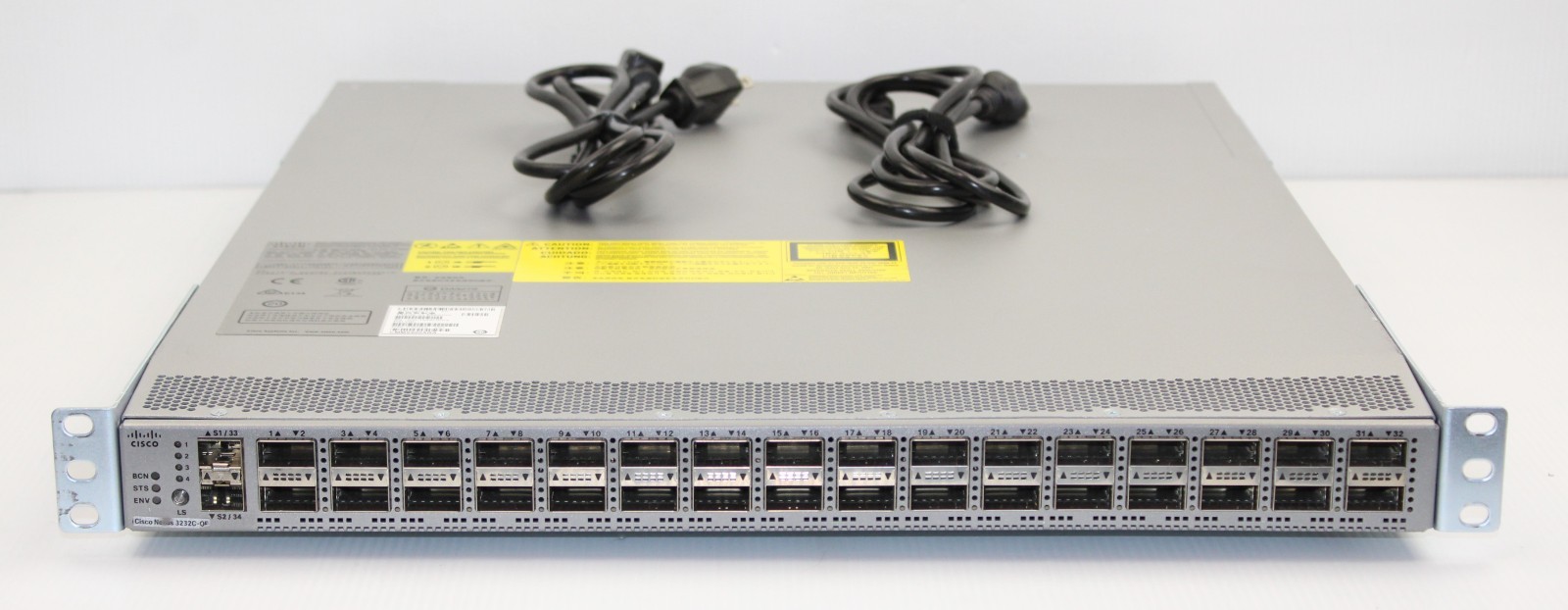 Cisco | N3K-C3232C | 32-Port 100G QSFP Network Switch  W/ 2x PSU, 2x Power Cords