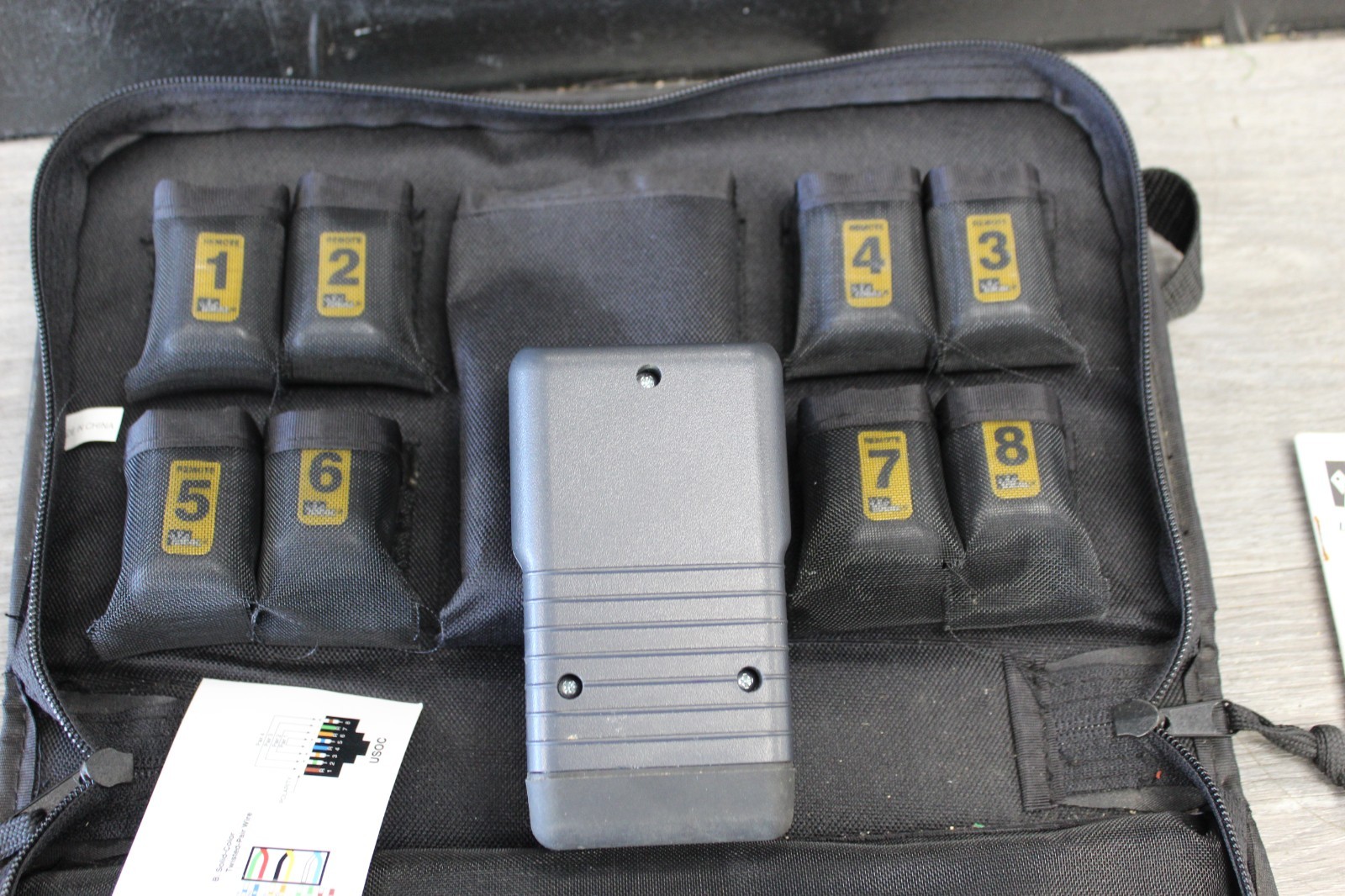 IDEAL LinkMaster PRO Cable Tester Kit with remotes 1-8, cables, case
