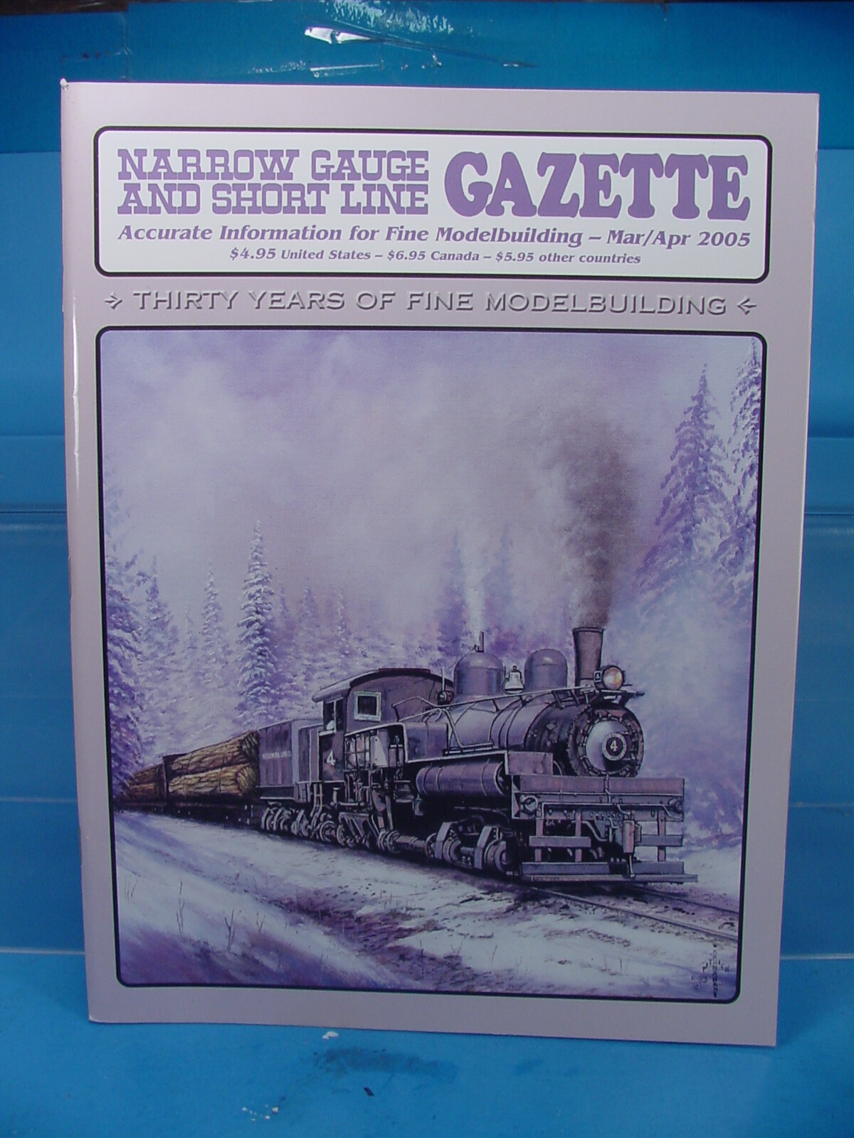 On3,On30,SN3,HOn3 NARROW GAUGE AND SHORT LINE GAZETTE MAGAZINE MAR/APR 2005