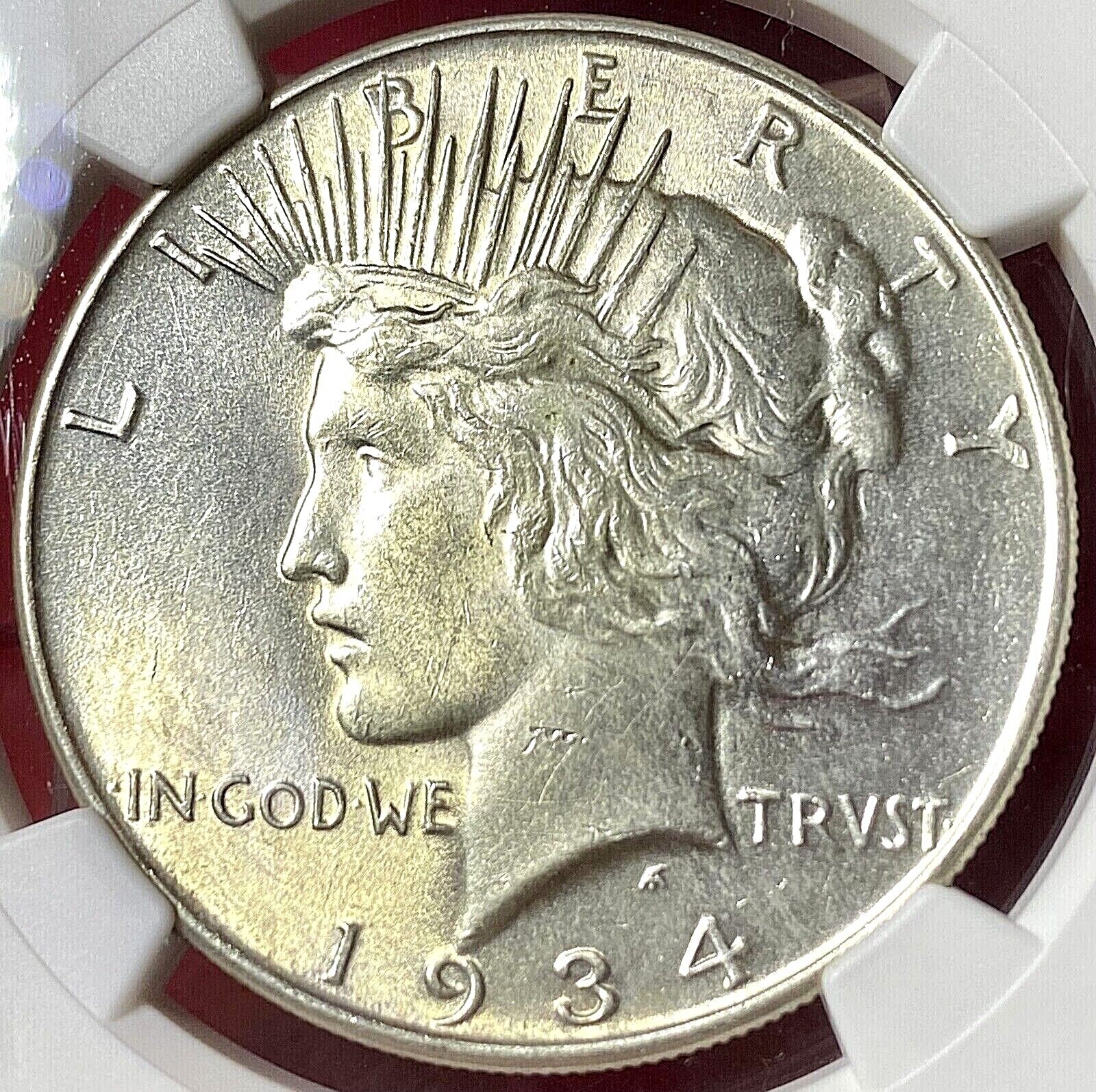 NGC UNC!  1934 PEACE DOLLAR
