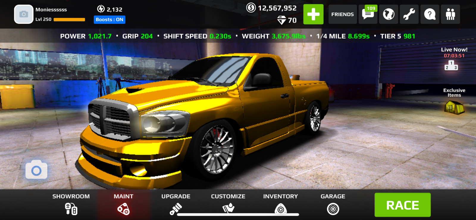 Rush Racing 2 In-game Vehicle. 6-8$ each