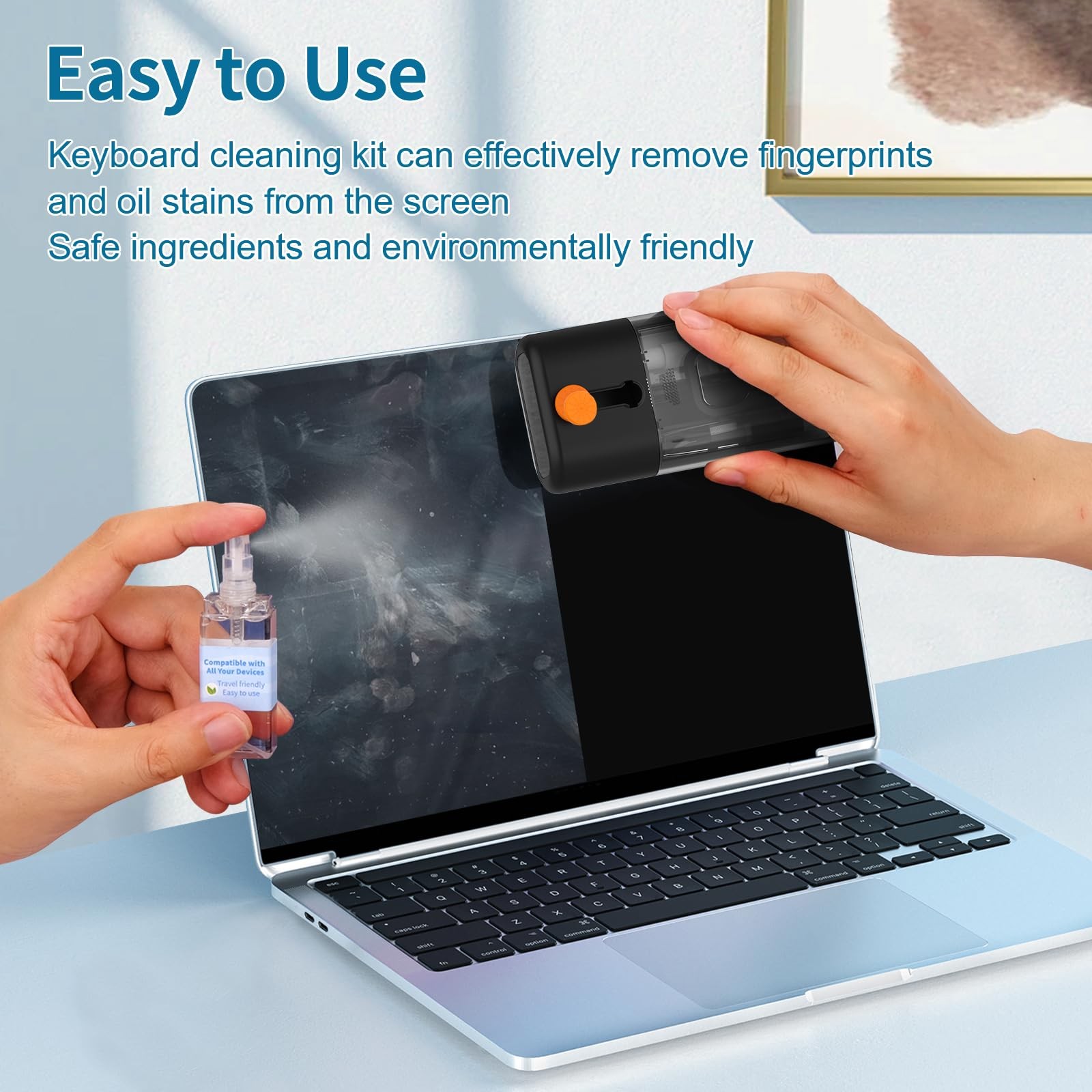 Keyboard Cleaner Laptop Cleaning Kit - Computer Tech Cleaning Brush, Electron...