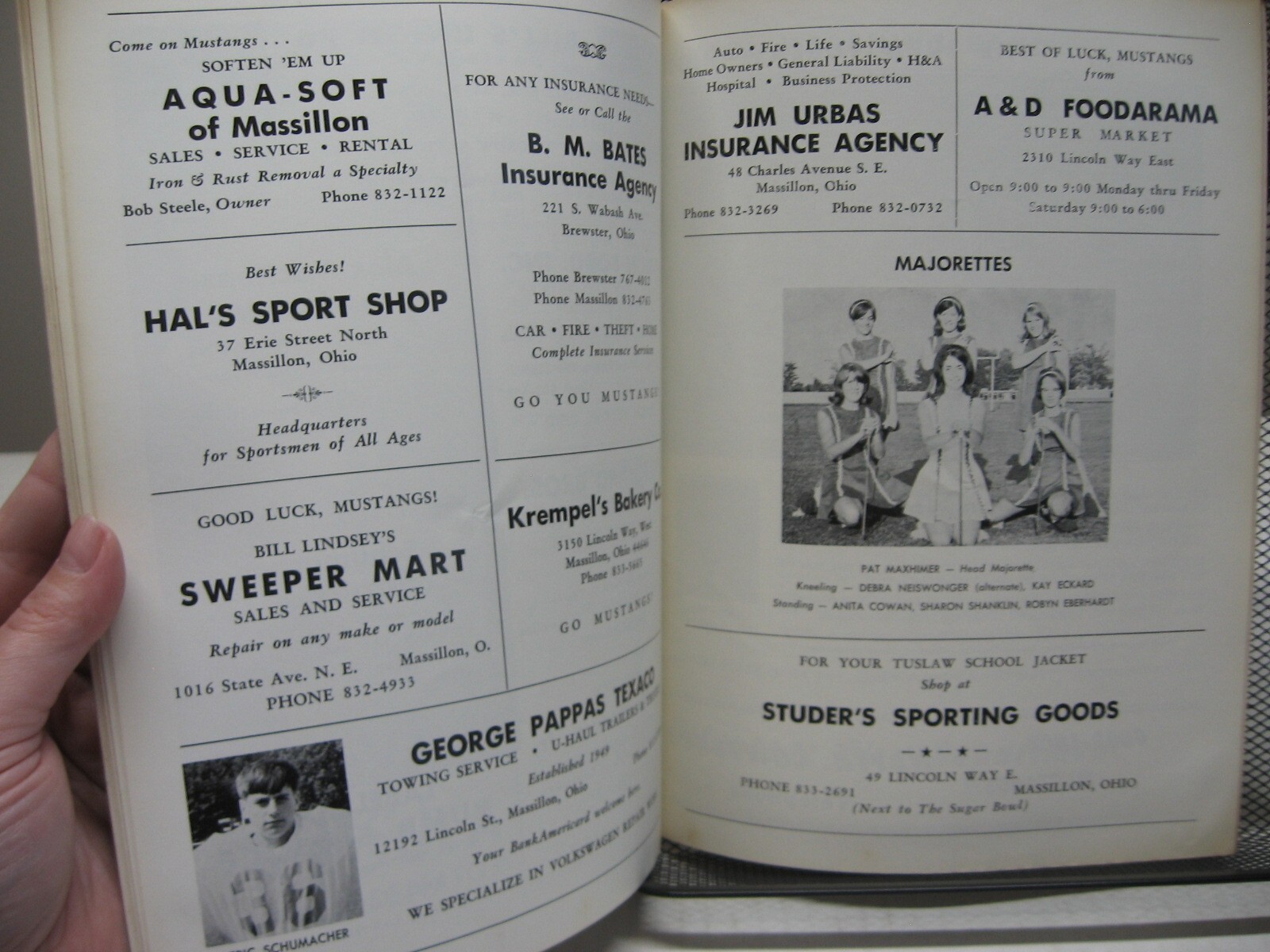 1970 Football Program Tuslaw Mustangs vs Northwest