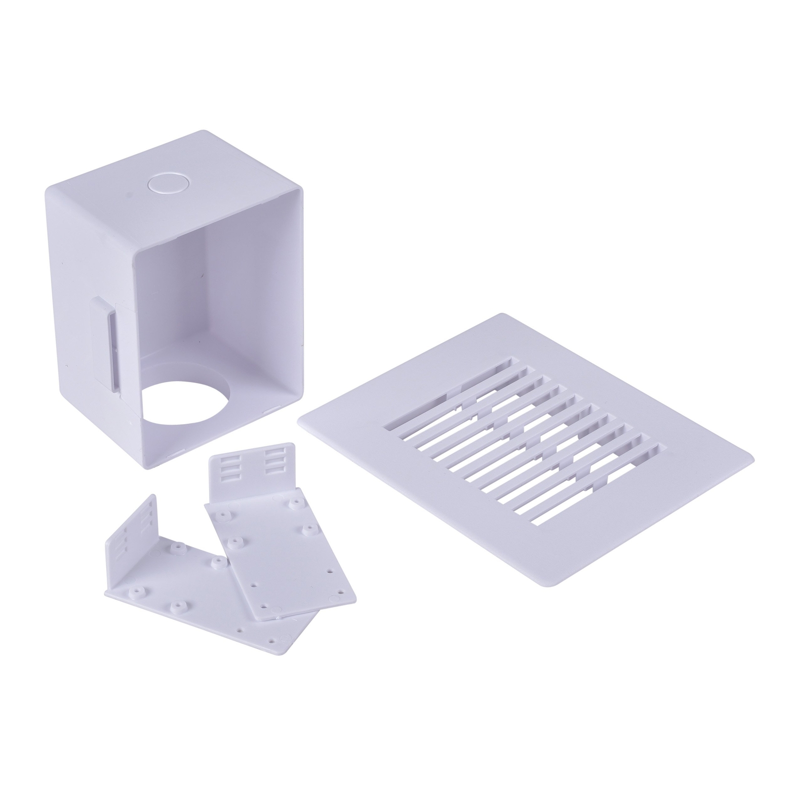 39260 Wall Box with Plastic Louvered Faceplate Air Admittance Valve White