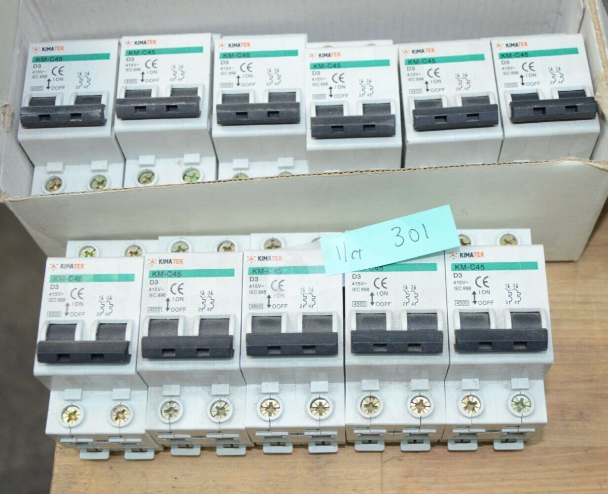 KimaTek KM-C45-D3 2 Pole Circuit Breaker New Open Box