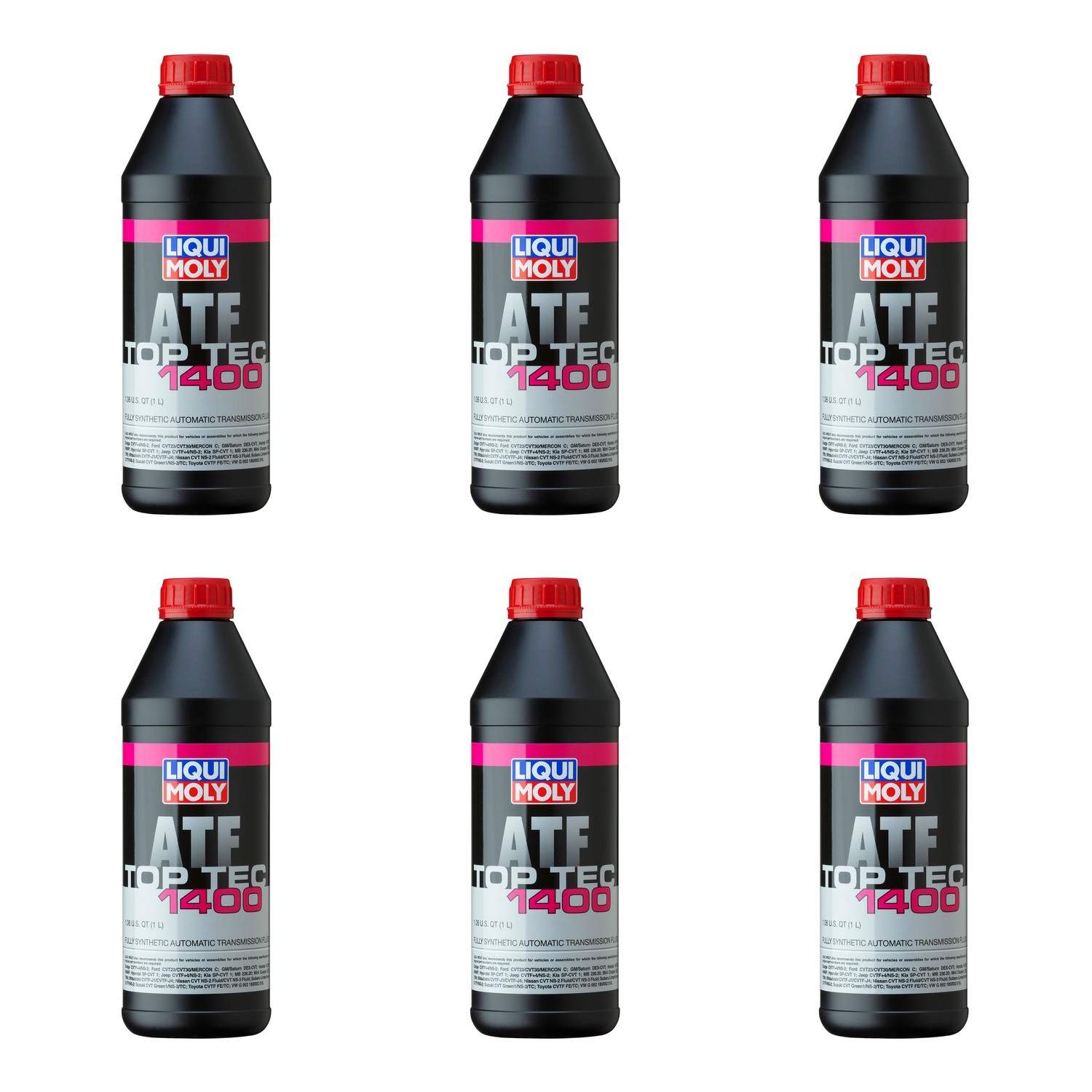 Liqui Moly 6L Automatic Transmission Fluid - Top Tec ATF 1400 (6x1L)