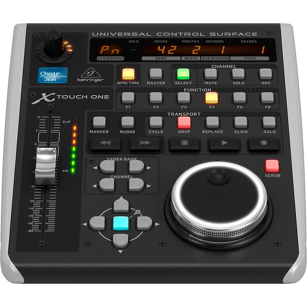 Behringer X-TOUCH ONE,Universal Control Surface w/Motor Fader,LCD Scribble Strip
