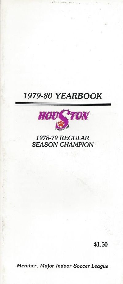 Houston Summit 1979-80 Yearbook 1978-79 Program Cover On 12x8in Metal Sign