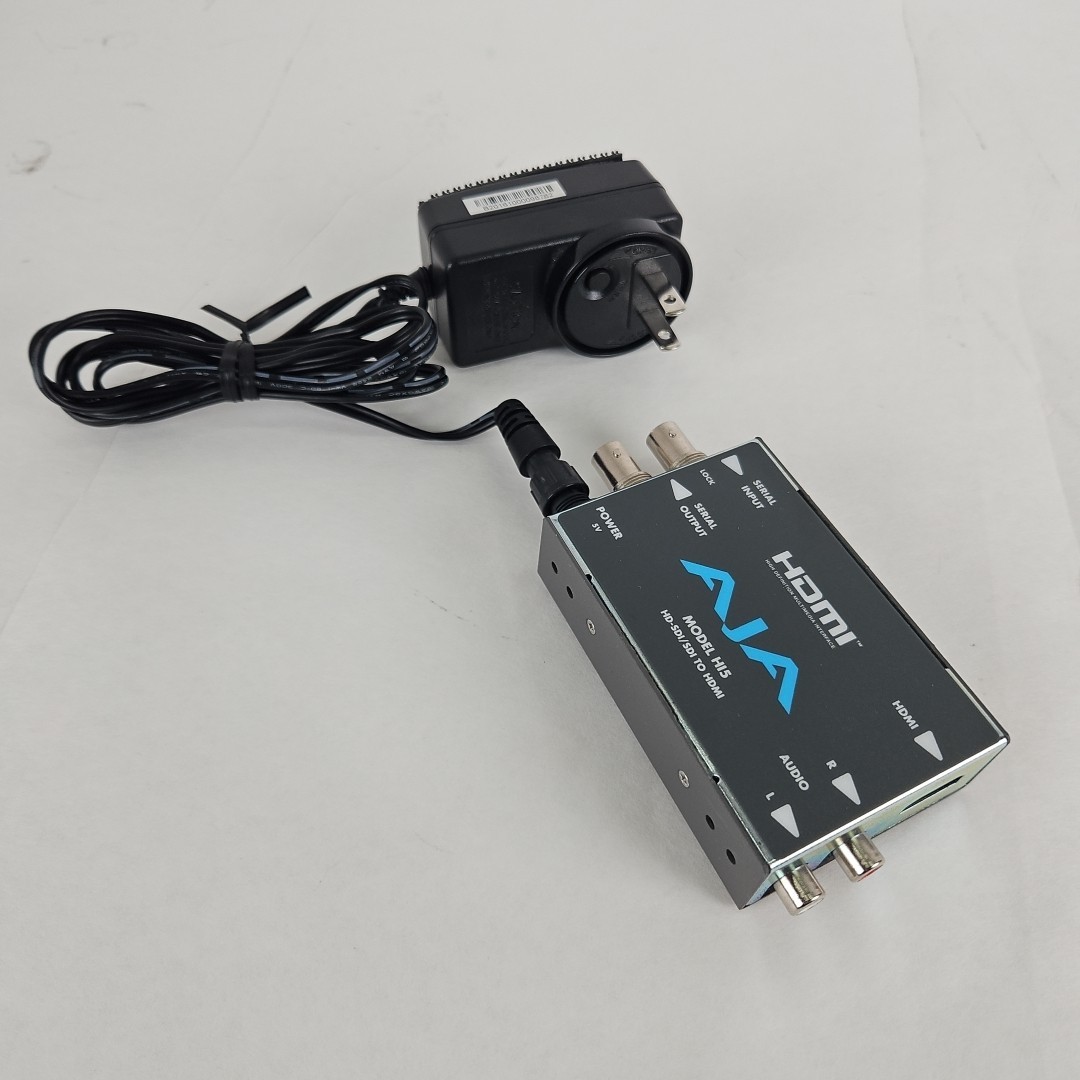 AJA Hi5-PLUS HD / SD SDI TO HDMI CONVERTER w/ AJA Power Supply PSU
