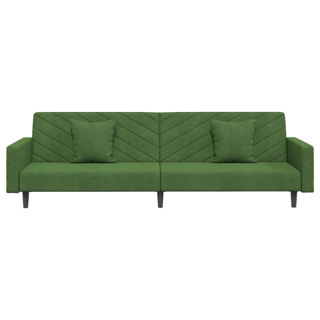 Sofa Bed Dark Green Velvet (100% polyester) Standard
