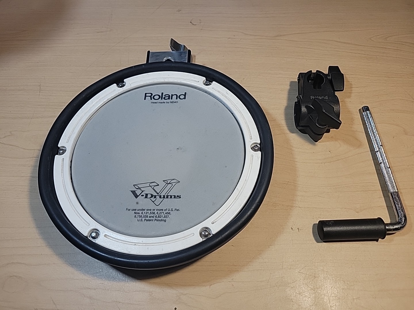Roland PDX-8 Mesh Head Snare / Tom W/ Rack Clamp & L Rod - Pdx 6 8 8a Pd #2Y6