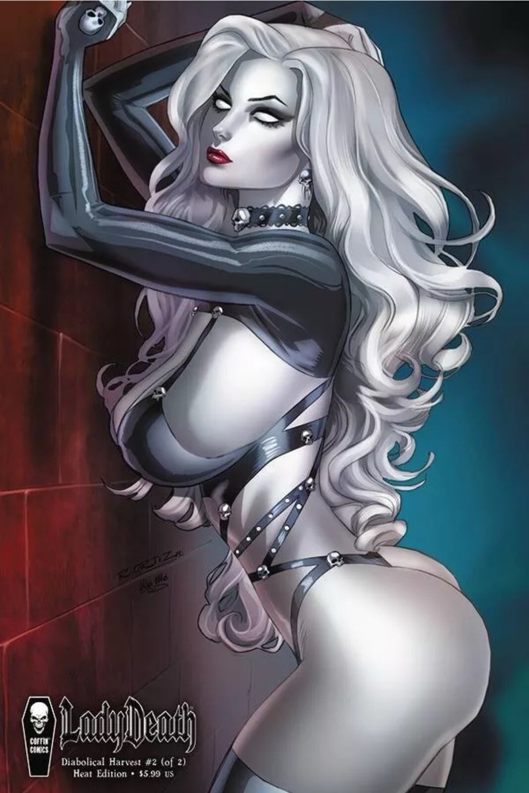 LADY DEATH DIABOLICAL HARVEST 2 CVR B ORTIZ HEAT ED (COFFIN COMICS) NM
