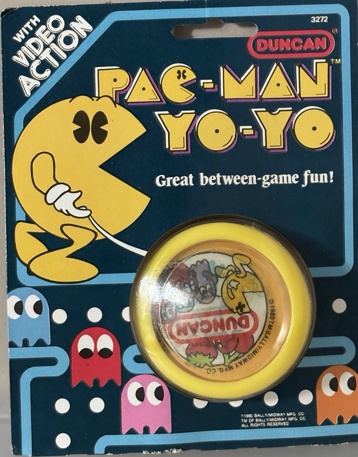 Vintage Duncan PAC-Man Yo-Yo 1980s NEW In Package