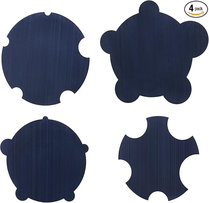 Pack Of 4 Cabinet Scraper Card Set (4, 2 Concave+2 Convex)