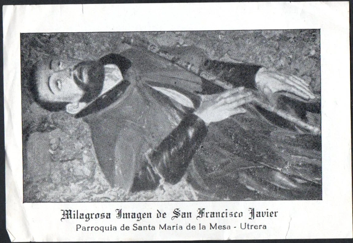 Holy card antique de San Francisco Javier santino image pieuses estampa
