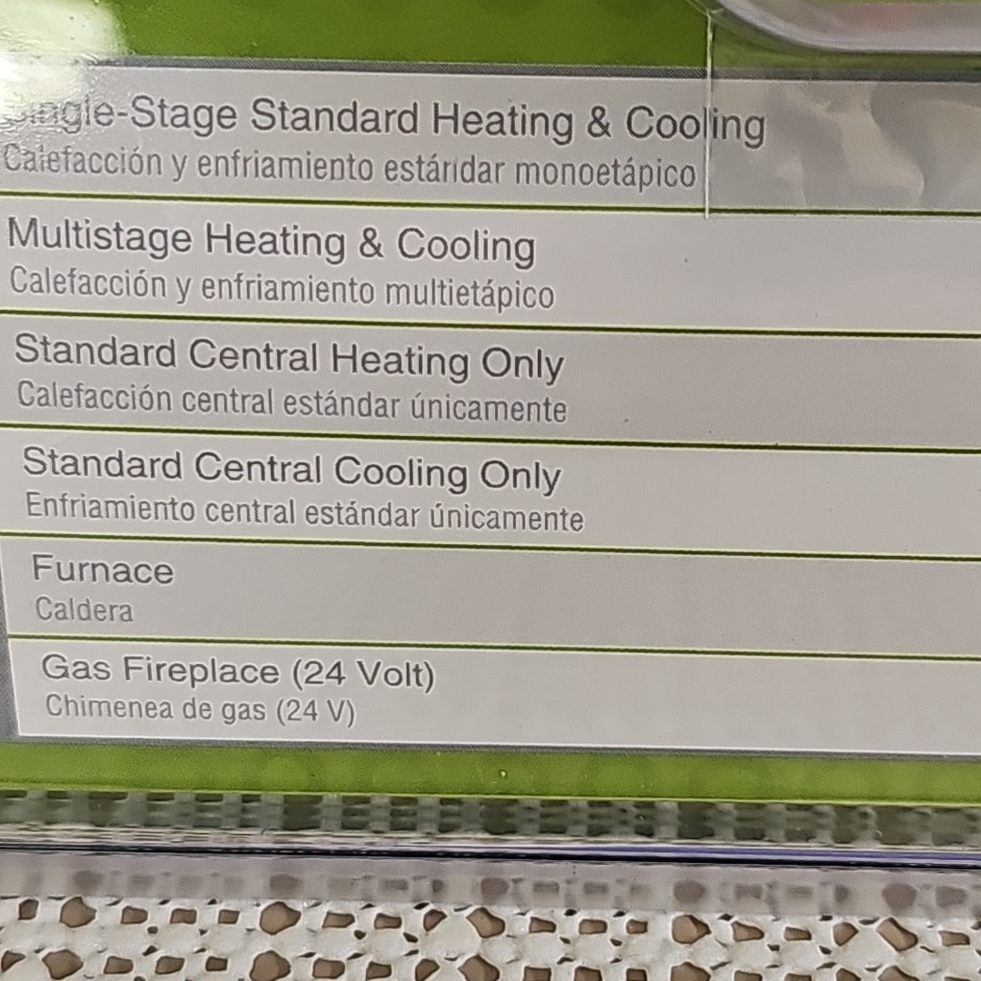 White Rodgers NP100 Non-Programmable Thermostat Heating & Cooling Sealed