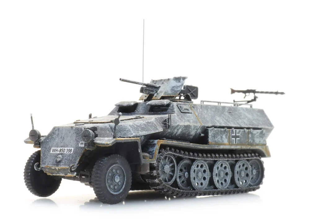 HO Minitanks Artitec 9th Panzer Army Half Track #A2105.6870527 Hand Painted