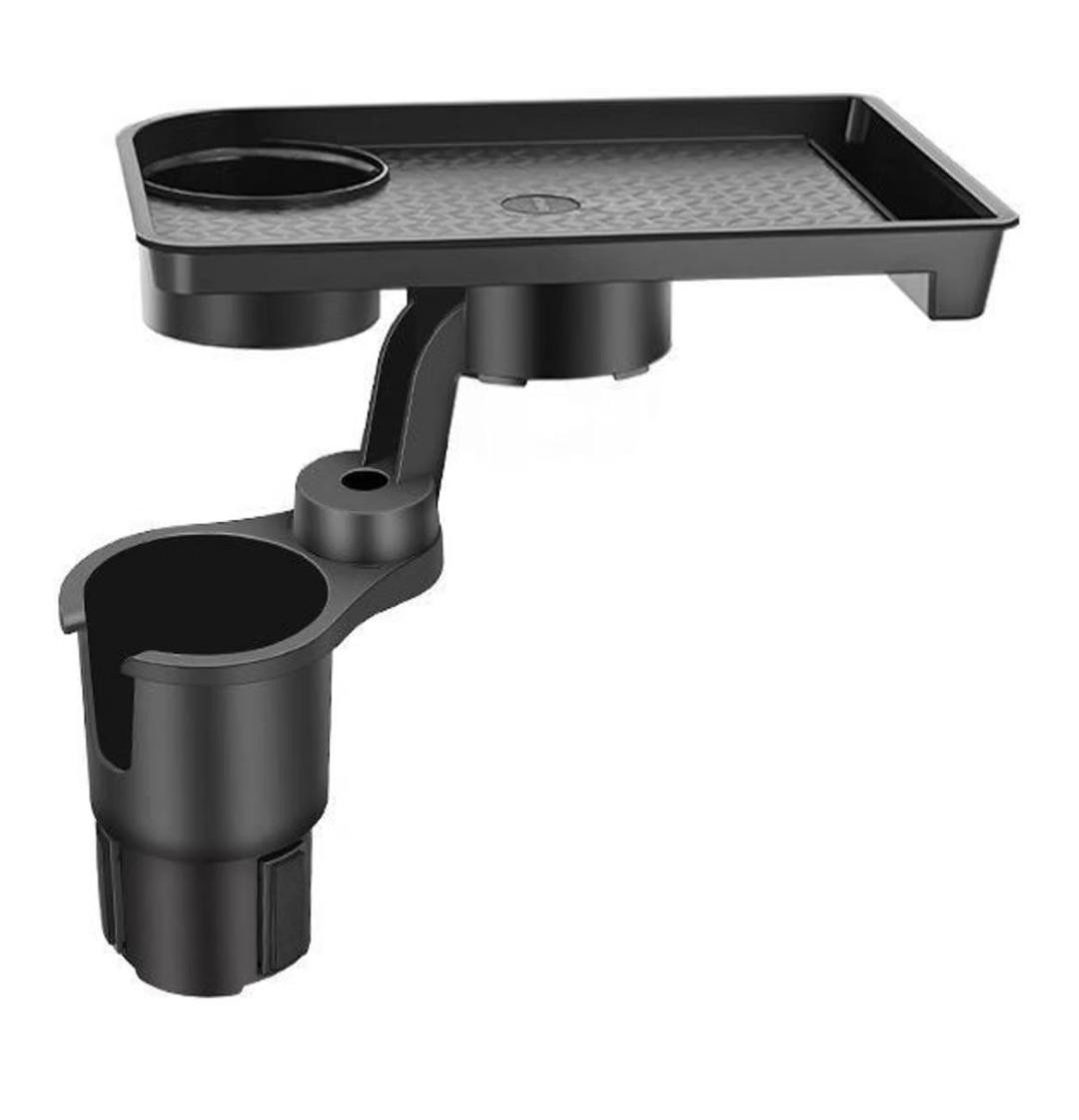 Vehicle-Mounted Multifunctional Water Cup Holder Tray Black Adjustable Cup Ho...