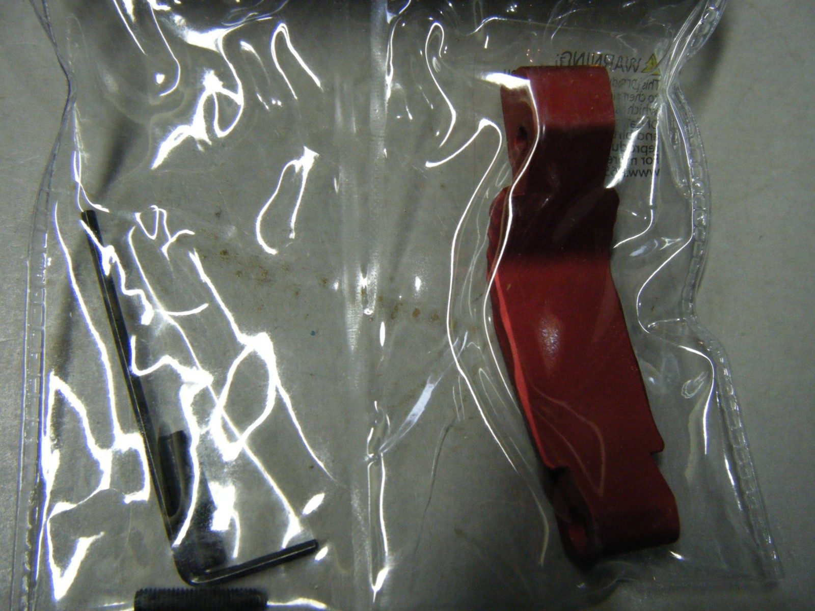 UTG Oversized Trigger Guard, Red, Rifle Parts