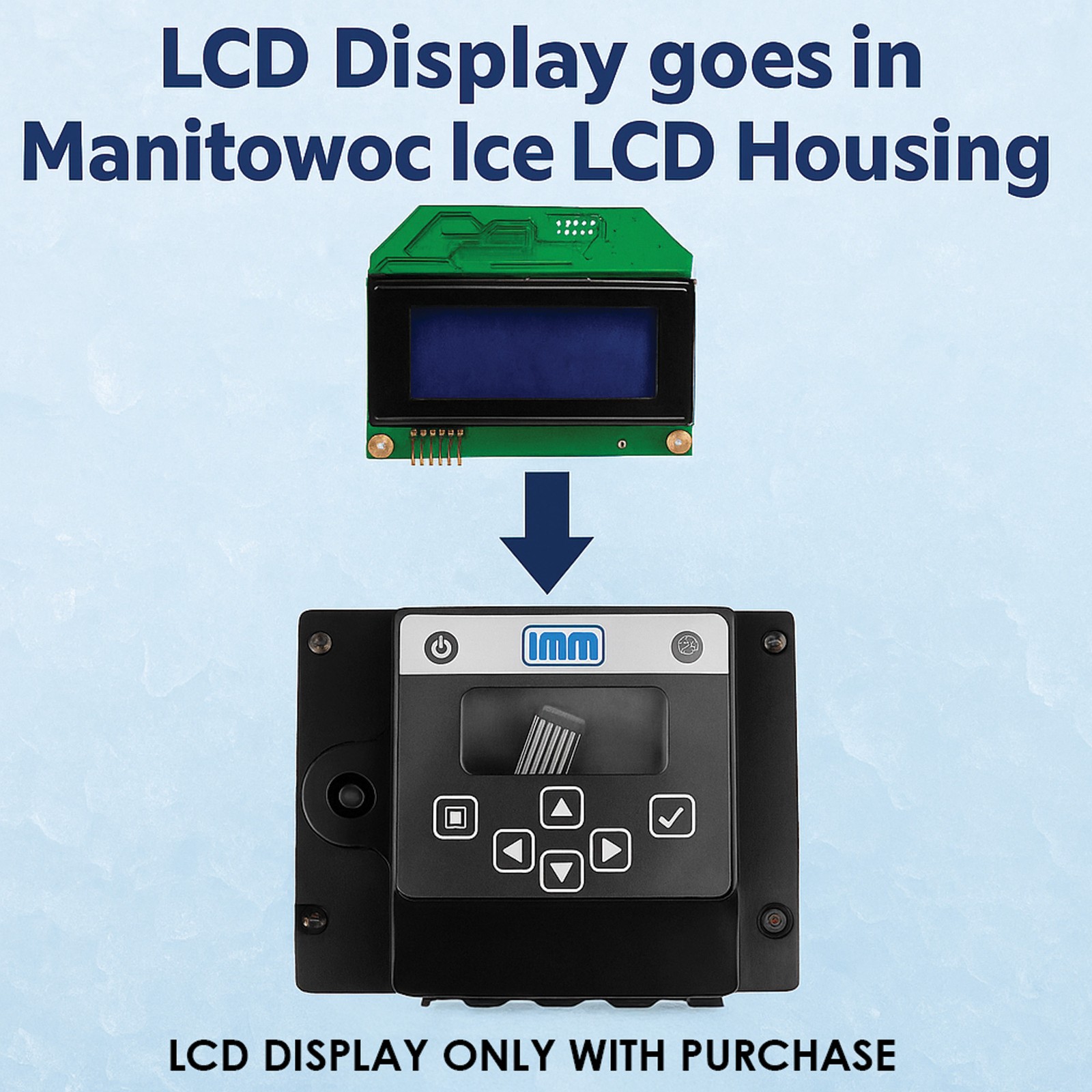 IMM Replacement For Manitowoc Control Board LCD Display 000006728 000007827