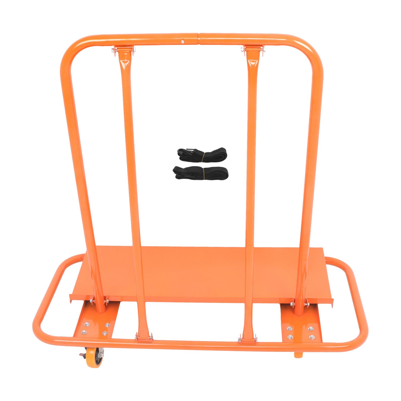 Heavy Duty Drywall Sheet Cart with Safety Belts, 3000 LBS Steel Panel Dolly