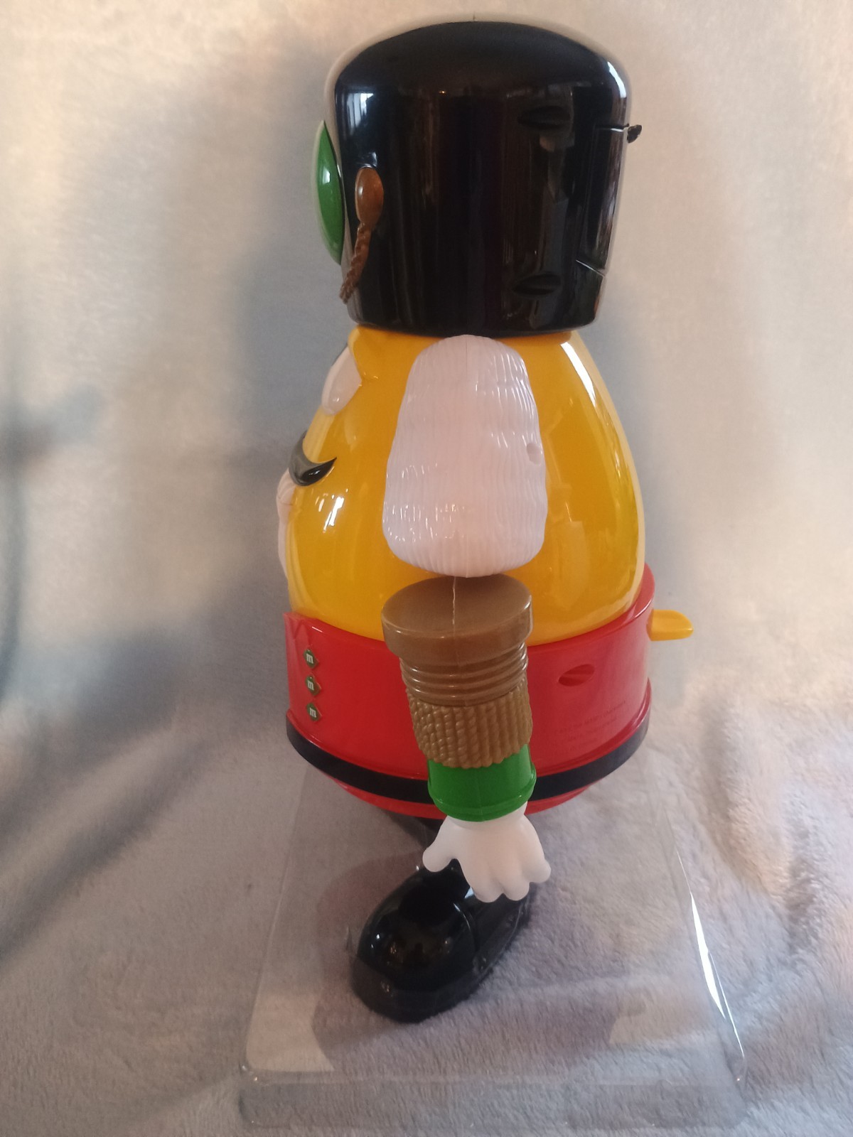 M&M Candy Nutcracker Yellow Can Dispenser With No Candy