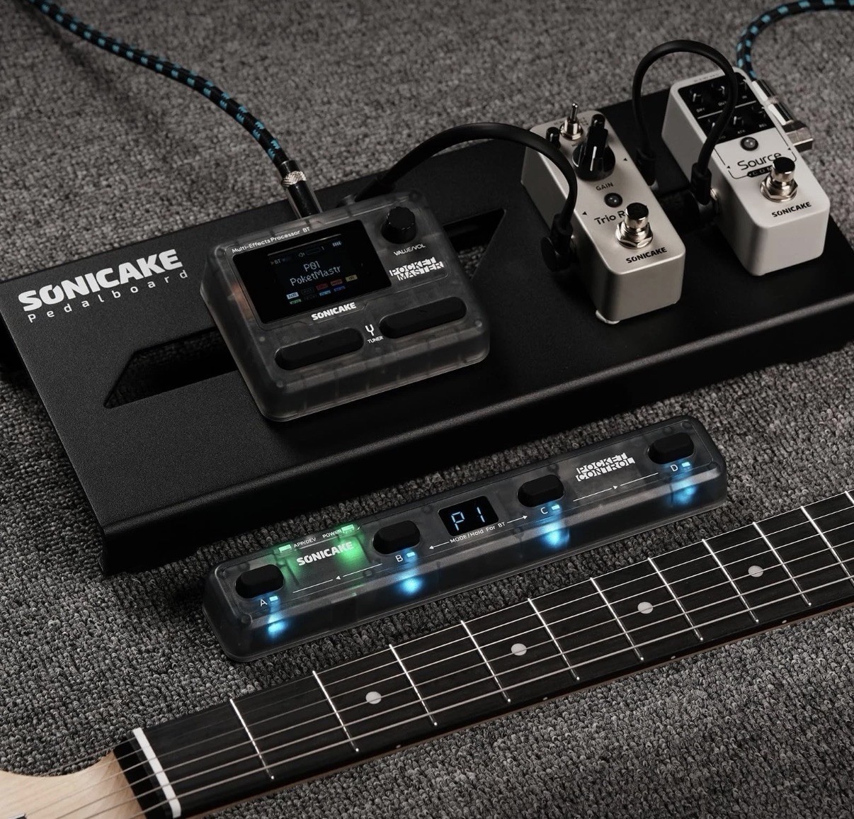 SONICAKE Pocket Control - MIDI Foot Controller Wired/Wireless MIDI Transmission