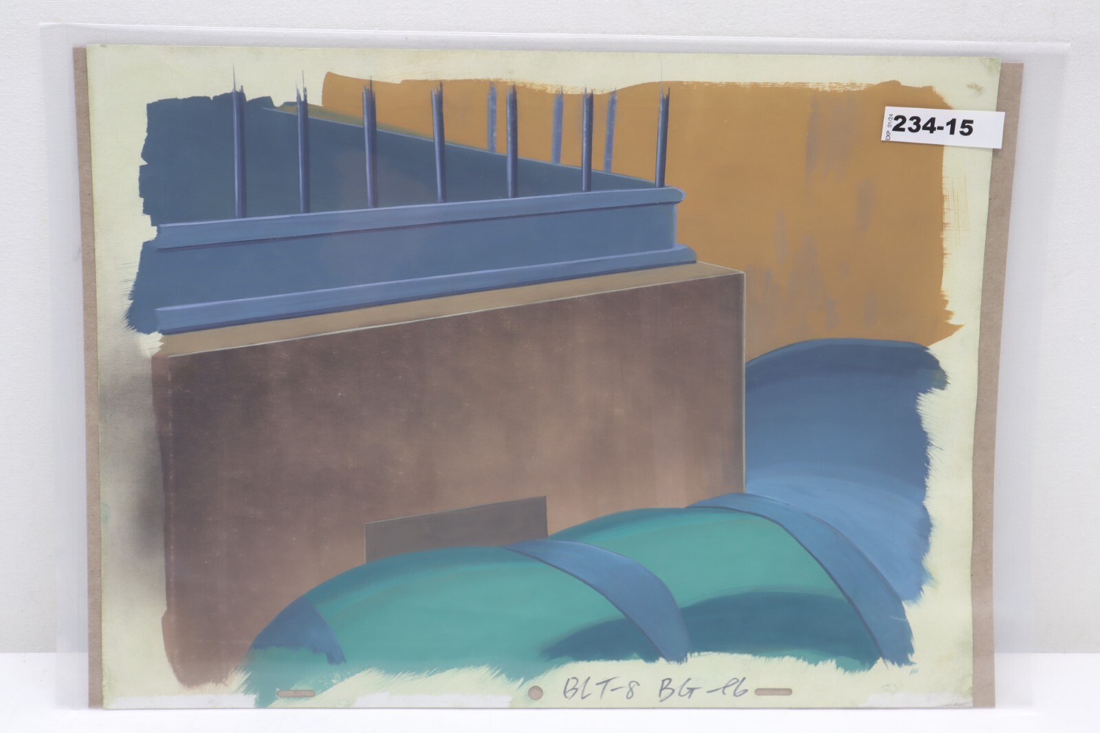 Original Hand Painted Animation Production Background (234-15)