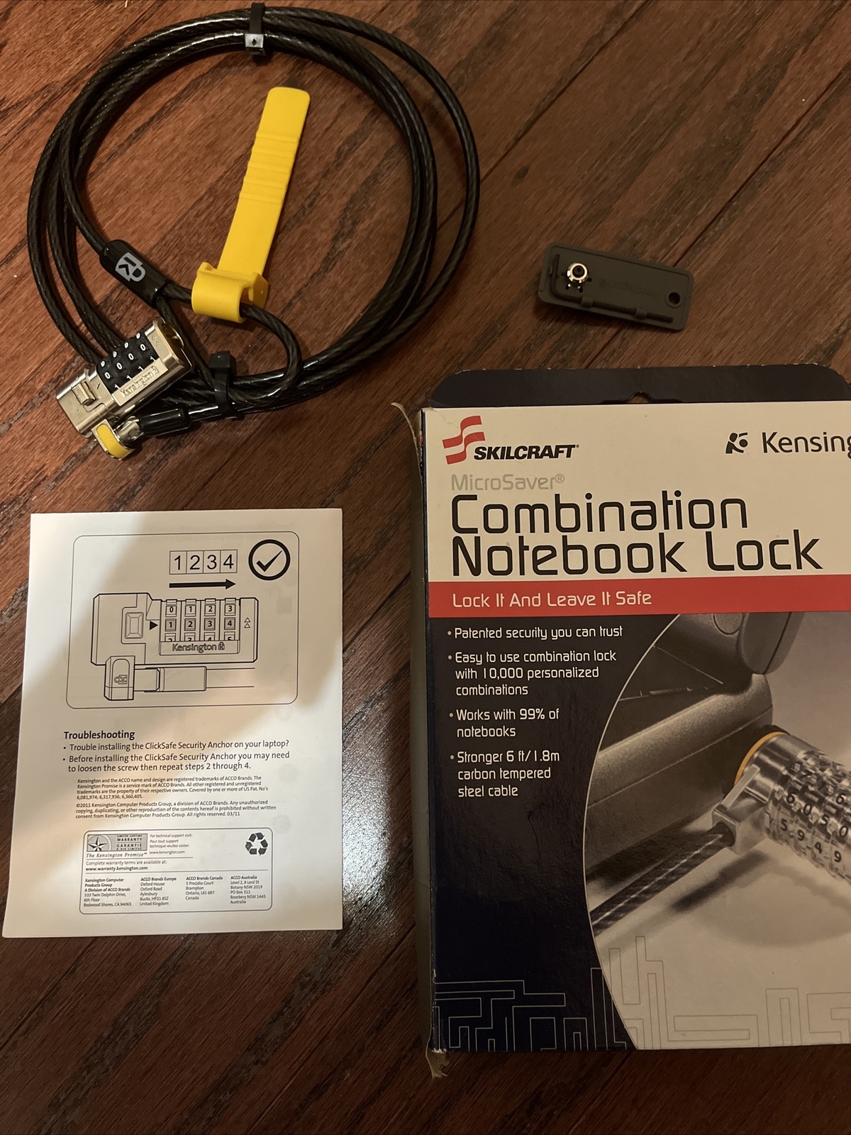 Skilcraft Combination Notebook Lock