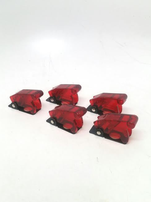 Pactrade Marine X5 Red Safety Switch Flip Cap Cover RV Auto Boat Toggle Switch