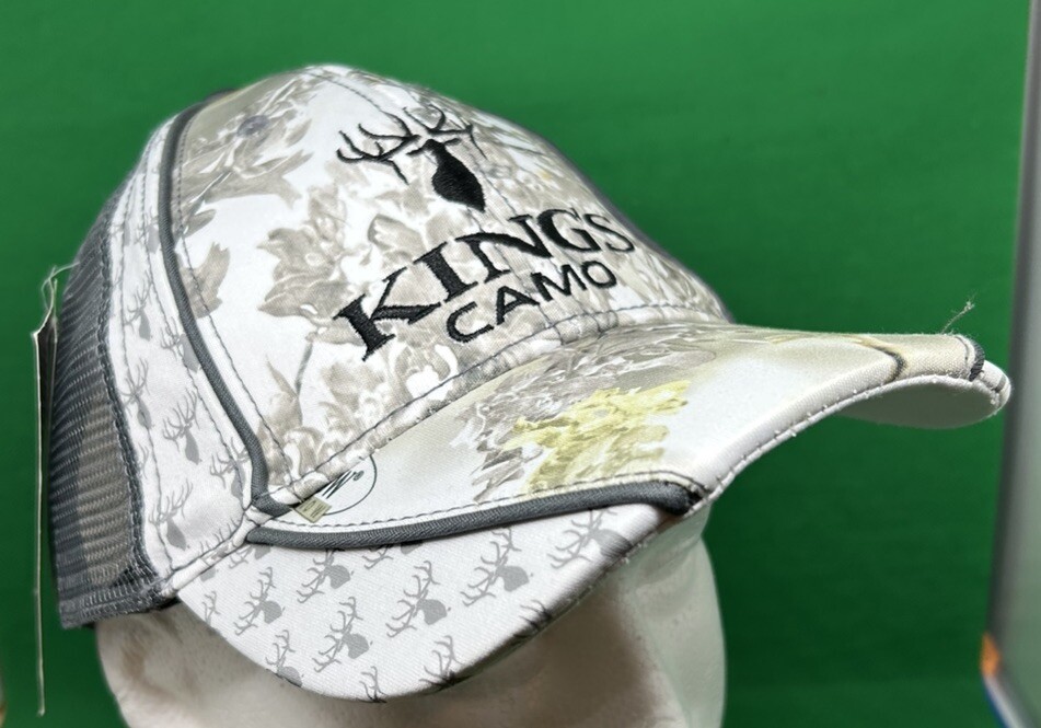 King's Camo Hat Cap Snow Shadow Camouflage NWT
