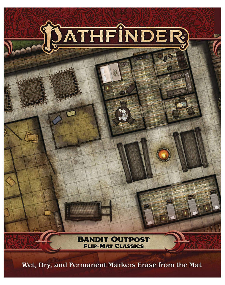 Pathfinder RPG: Flip-Mat Classics: Bandit Outpost RPG New!