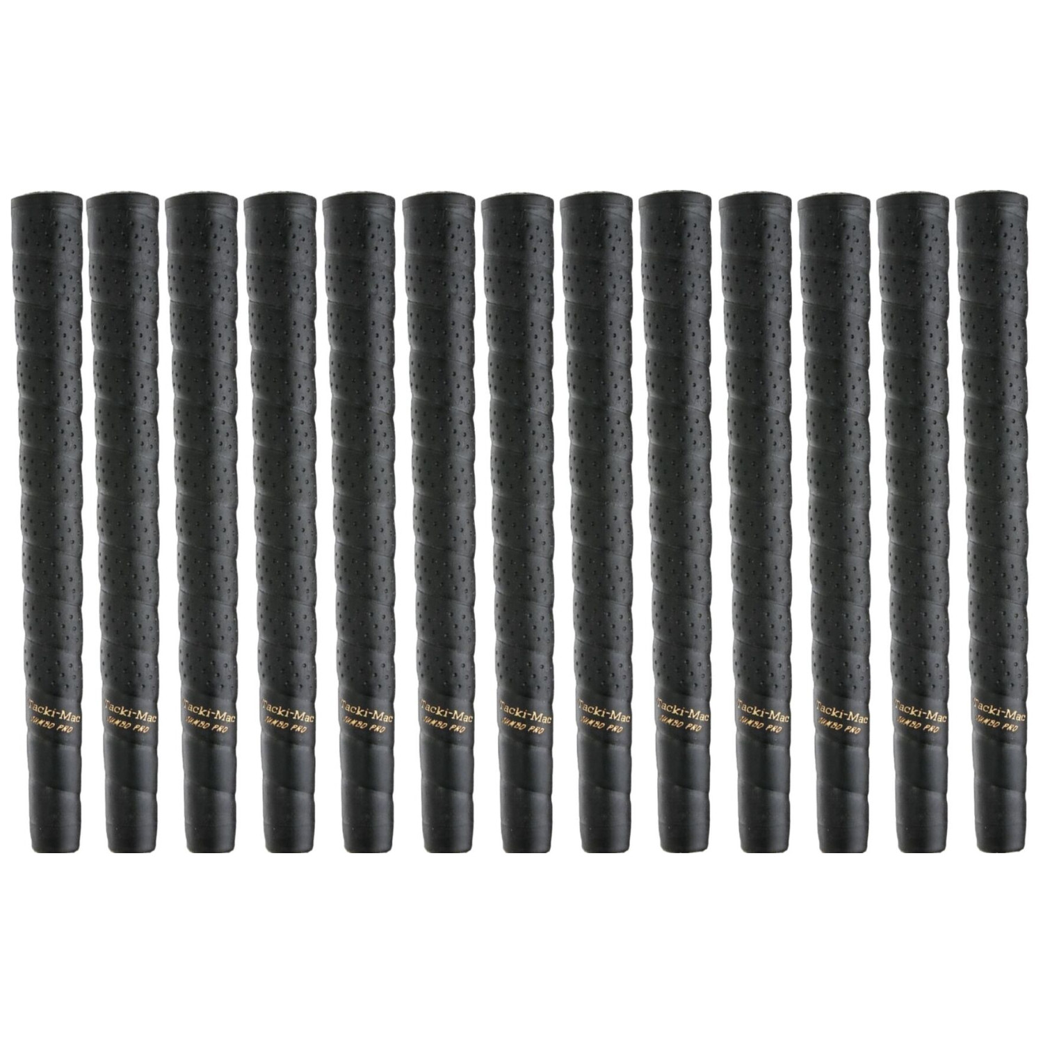 Tacki Mac New Mens Jumbo OS Size Black Pro Wrap Golf 13 GRIPS ONLY .600 ROUND