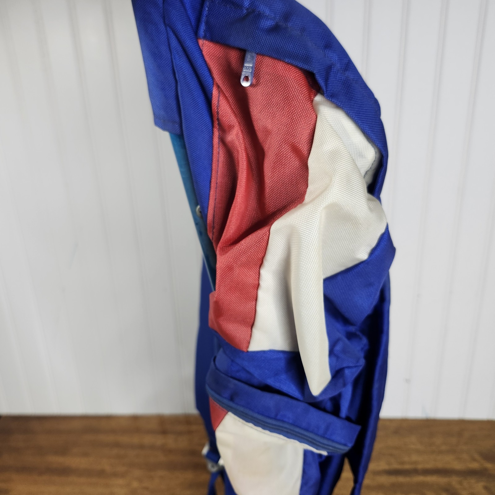 Vintage 1970ish RED, WHITE & BLUE EXTERNAL FRAME BACKPACK