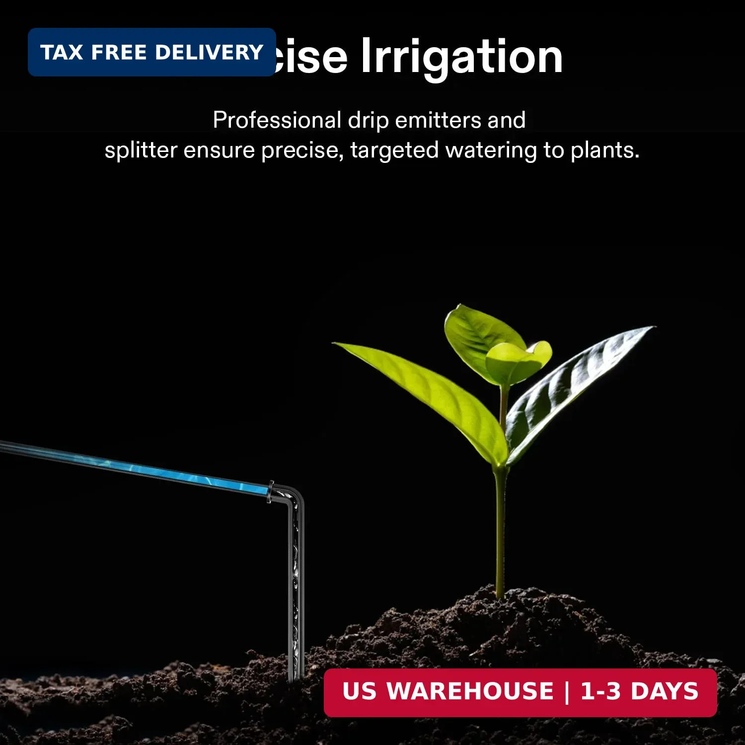 FlexFeed Drip Irrigation Kit, 4W Automatic Irrigation System with Pump &