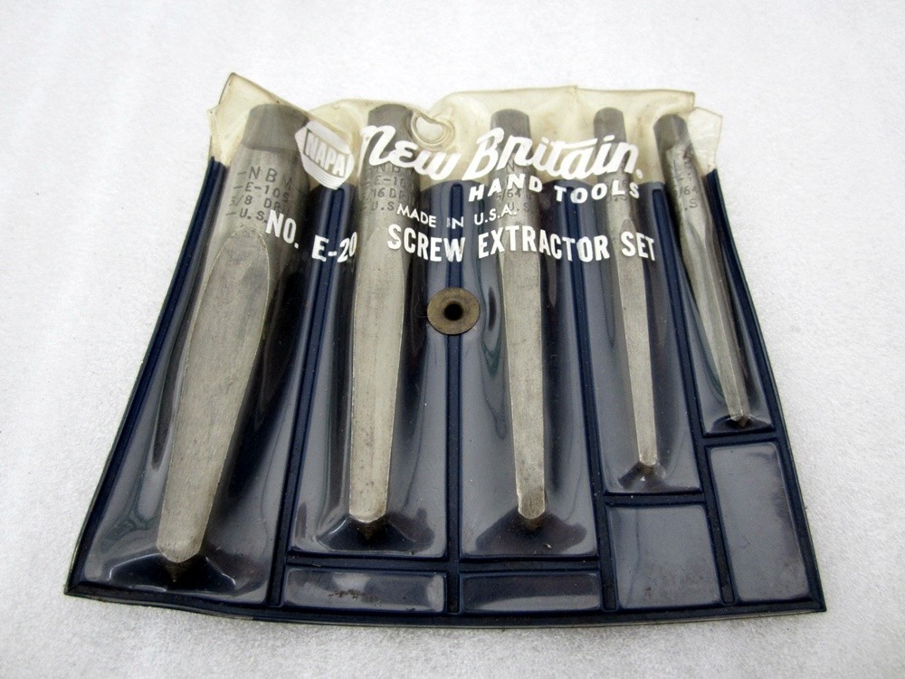 Vintage New Britain 5pc Stud Extractor No. E-20 Made in USA