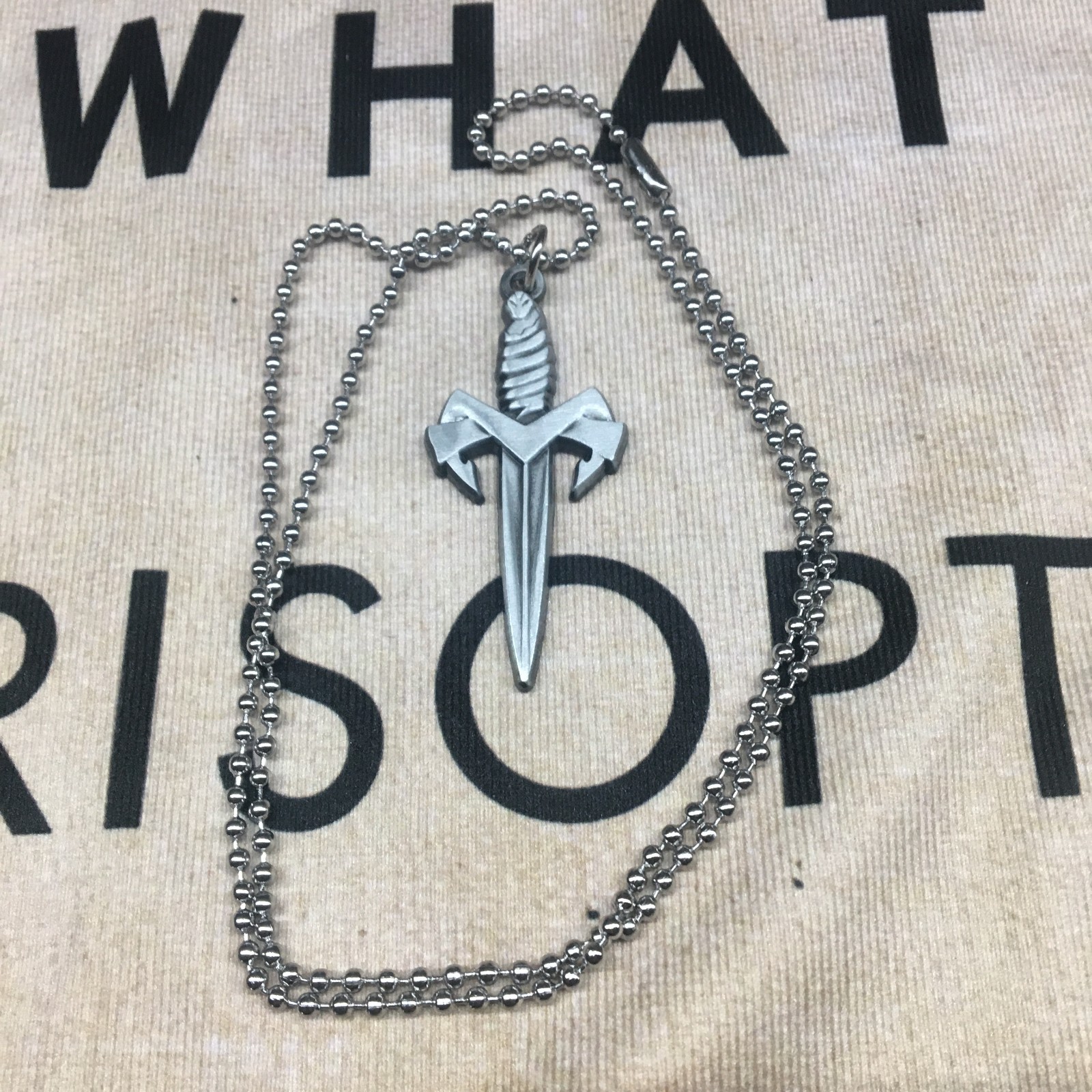 Microtech Dagger Pendant Metal Knife knives necklace with chain