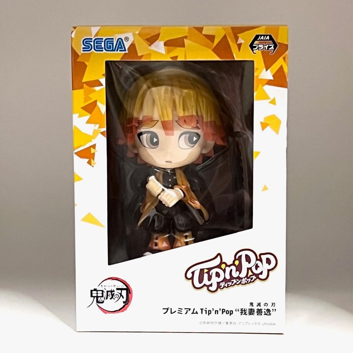 SEGA Demon Slayer: Kimetsu no Yaiba: Tip n Pop Prize Figure - Zenitsu Agatsuma