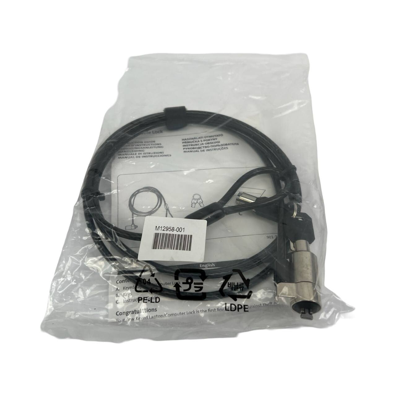 New Laptop Computer Lock Security Lock Cable Chain With 2 Keys