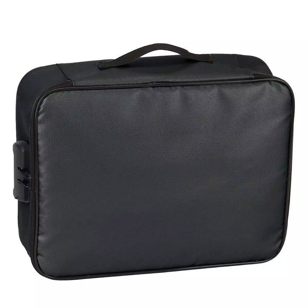 Fireproof Document Box Lockable File Storage Organizer Waterproof Money Safe Bag