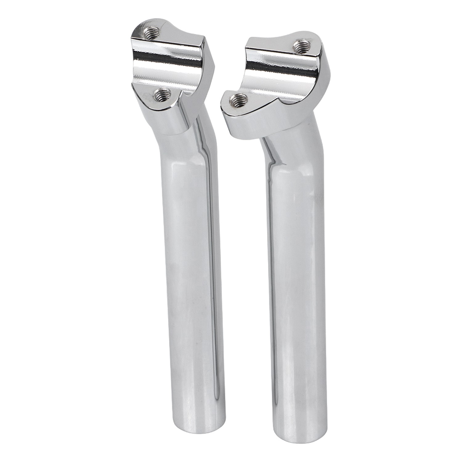 Chrome CNC 8 1/2" Pullback Handlebar Risers For Harley Dyna Fat Street Bob FXDB