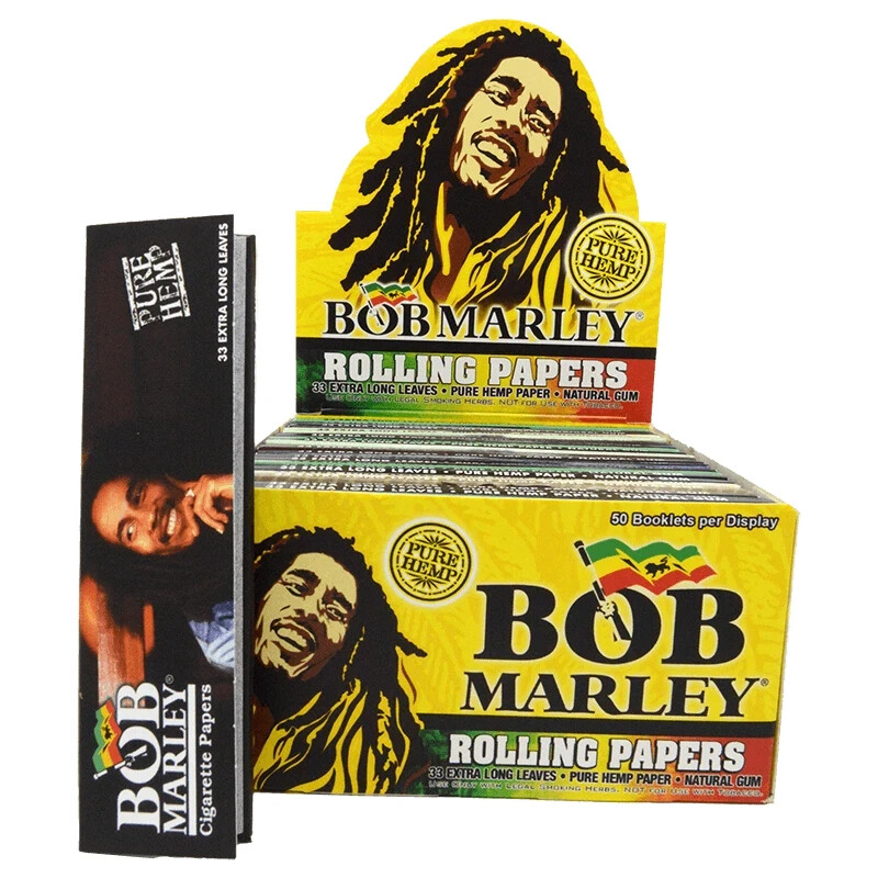 Bob Marley - Rolling Papers, King Size Extra Long Leaves 50 Booklet Packs