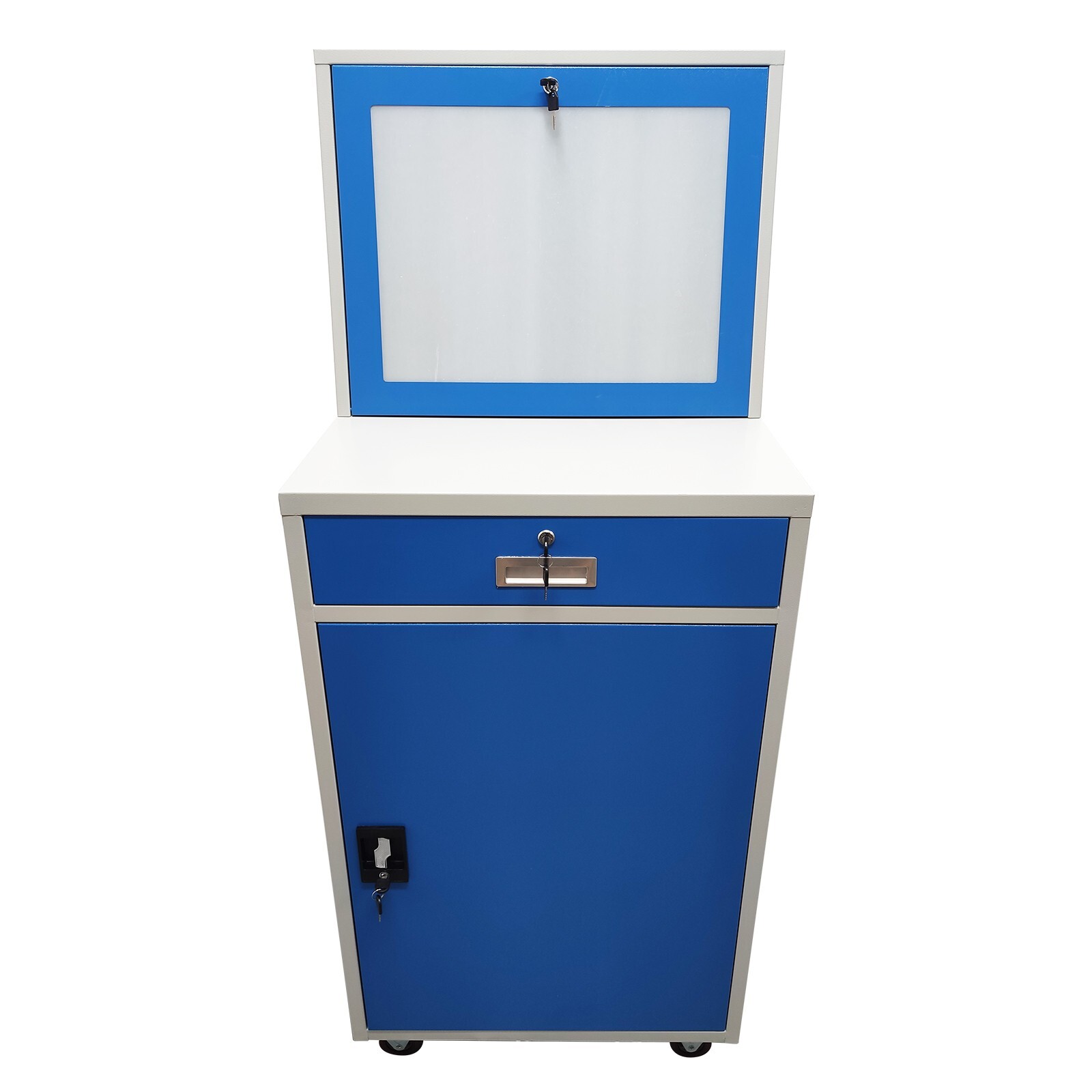 Mobile Security LCD Computer Cabinet Computer Dustproof Anti-theft Cabinet Tools