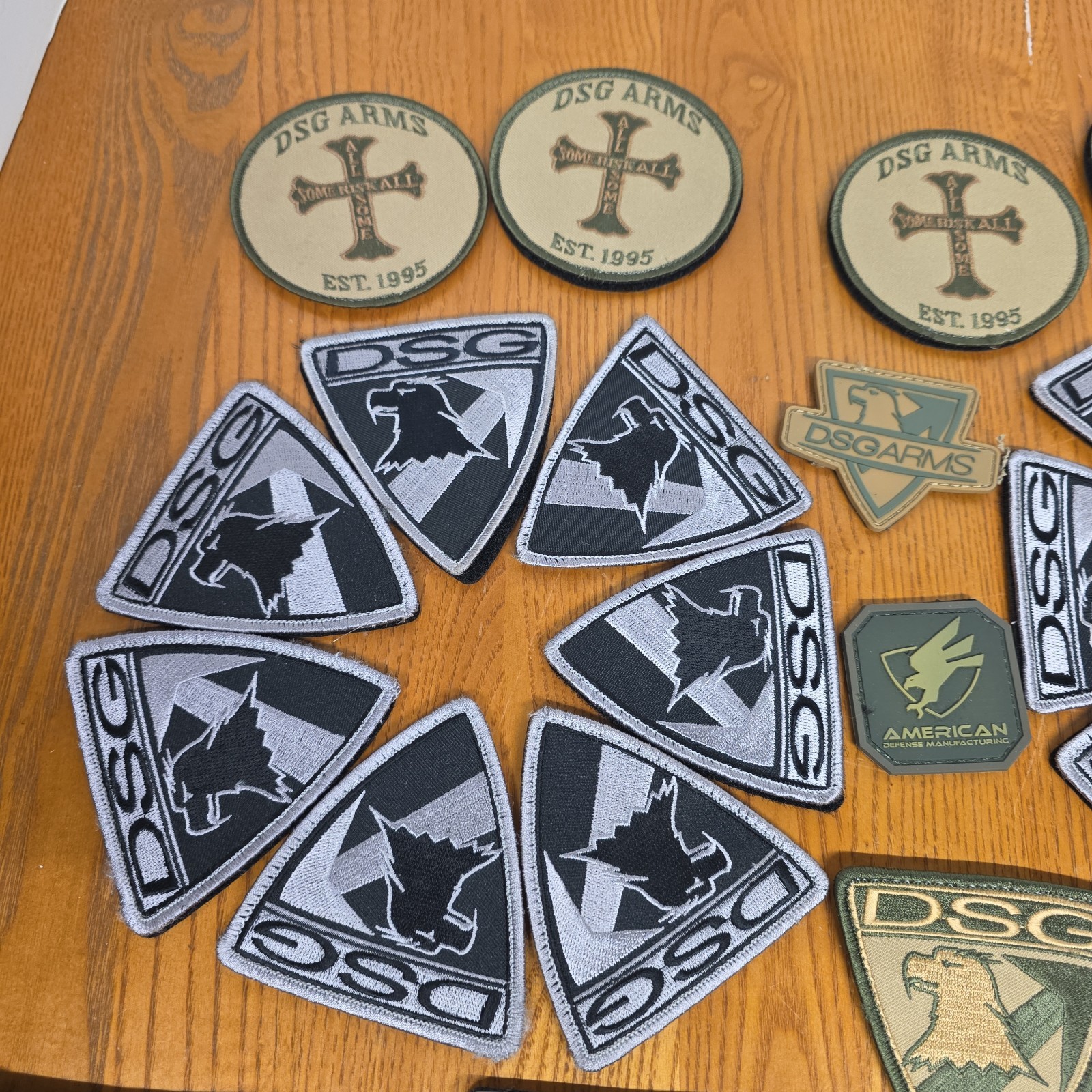 41 Mixed Military Tactical Morale Patch Hook Loop Sew On Some Backs Missing