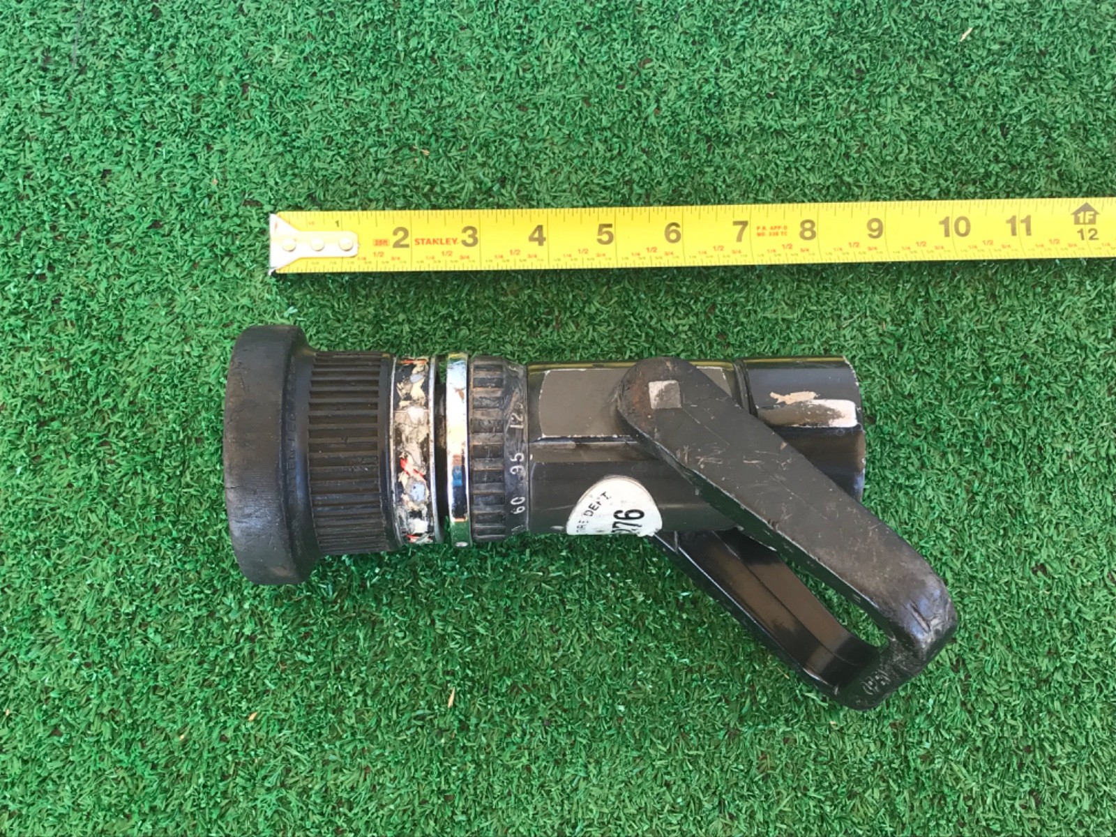 Fire Hose Nozzle Style 1715 Akron TurboJet  1.50 ABT threads broken teeth #3