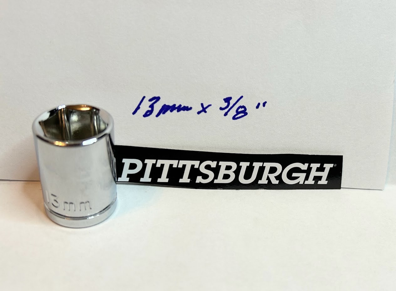 Pittsburgh 13 mm x 3/8" Dr Socket 6 Point  Free USA Shipping