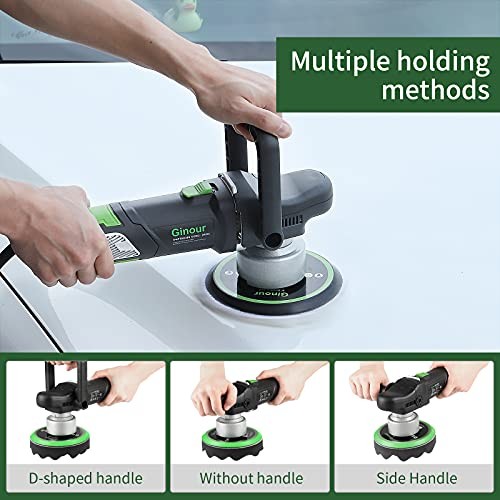 Buffer Polisher, 6 inch Dual Action Buffer for Car Detailing, Variable Speed
